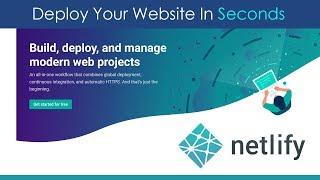 Deploy Websites In Seconds With Netlify