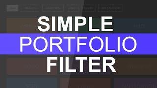 Simple jQuery Portfolio Filter - Filterable Portfolio Using jQuery