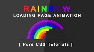 Rainbow Loading Page Animation - Pure CSS Tutorials - How to create Rainbow Animation With CSS