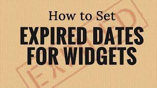 How to Set Expire Date for Widgets in WordPress