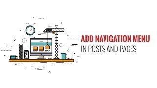 How to Add WordPress Navigation Menu in Posts  Pages