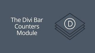 The Divi Bar Counters Module