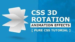CSS3 3D Rotation Animation Effects - Html CSS Animation Tutorial
