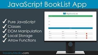 JavaScript BookList App | No Frameworks