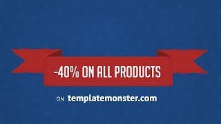 Huge Sale at TemplateMonster! Discount -40% on All Products