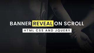 Image Reveal On Scroll | Html CSS and jQuery | Speed Coding