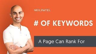 How Many Keywords Can A Single Page Rank For? (And How to Do Keyword Research)
