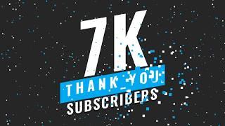 7k Subscribers - Css Animation effects with particle.js - Thanks All!