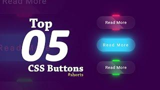 Top 5 CSS Creative Buttons Hover & Animation Effects | #shorts