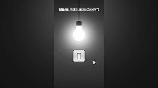 Switch On Off Light Bulb With Sound using Html CSS & Javascript #shorts
