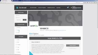 Installing WHMCS using QuickInstall