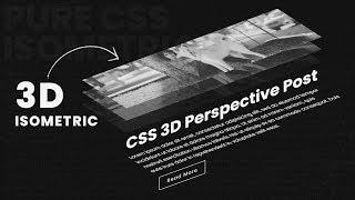 CSS 3D Perspective Post With Layered Image Hover Effects