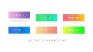 CSS Gradient Button Hover Effects | Html CSS