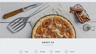 Catering Responsive Moto CMS 3 Template #54636