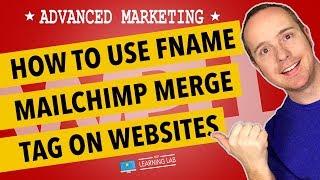 FNAME MailChimp Merge Tag  Can Be Used TO Pre-Fill Forms