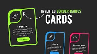 CSS Inverted border-radius Cards | Curve Outside