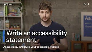 Lesson 8: Write an Accessibility Statement | Build Your Accessible Website