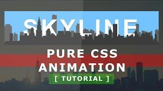 Skyline - Pure CSS Animation on Hover - CSS Text Hover Effect - Animated Text Background Effect