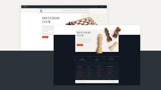 Download a FREE Header and Footer for Divi’s Chess Club Layout Pack