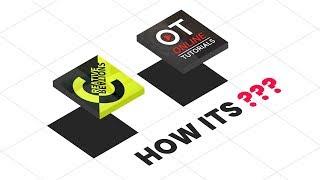 How Its? CSS Isometric Floating Logo With Cool Hover Effects