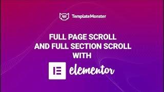 How to Decorate Your Website with One Page Scroll? JetElements Tutorial