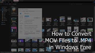 How to Convert  MOV Files to  MP4 in Windows Without Extra Software Needs For Free?