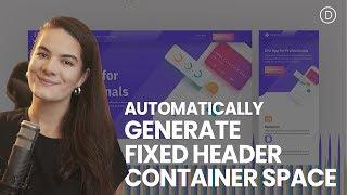 How to Automatically Generate Container Space for Your Fixed Divi Header (Using JQuery)