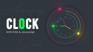 Working Analog Clock using Html CSS SVG | JavaScript Clock