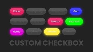CSS Custom Checkbox List Design | Html CSS