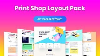 Get a FREE Print Shop Layout Pack for Divi