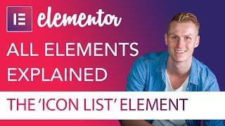 Icon List Element Tutorial | Elementor