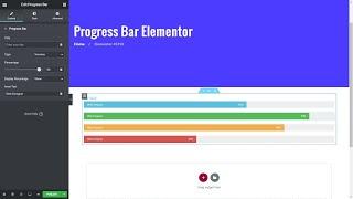 How To Create a Progress Bar Using Elementor WordPress Plugin?