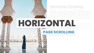 Horizontal Page Scrolling | Html CSS and Skrollr.js