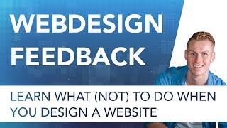 Webdesign Feedback | What (Not) To Do When Designing A Website