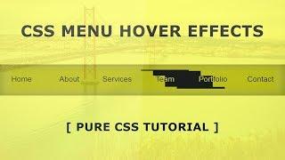 Strange Menu Background Animation On Hover - Css Hover Effects  - Tutorial
