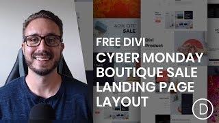 Download a FREE Cyber Monday Boutique Sale Landing Page for Divi