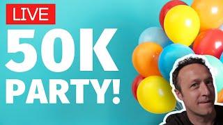 50k PARTY! Giveaways + Chat + Questions + Fun - LIVE