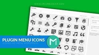 → Plugin Wordpress Menu Icons | Como Adicionar Icones Incríveis No Menu Do Seu Site