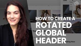How to Create a Rotated Global Header with Divi’s Theme Builder