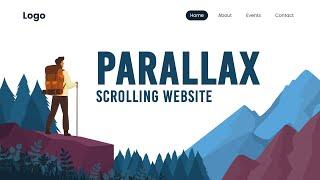 Simple Parallax Scrolling Website using ScrollTrigger | How to Make Parallax Website