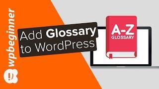 How to Add a Glossary or Dictionary Section in Your WordPress Site