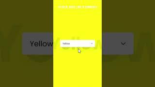 Change Background Color with Dropdown Menu using CSS & Javascript #shorts