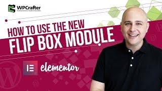 Elementor Tutorial - How To Use The Flip Box Module  For WordPress Page Builder