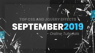 Top CSS and jQuery Effects | September 2019