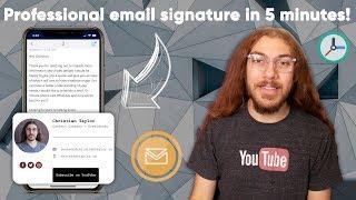 How to Make an Email Signature FREE in 5 Minutes! | For Teams & Individuals