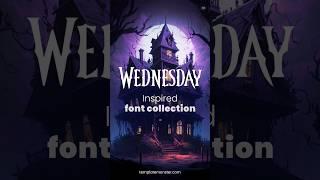 Wednesday inspired font collection #wednesday #gothic #font