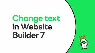 How to Edit Text in Website Builder 7 | GoDaddy