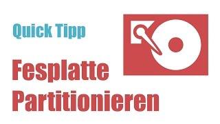 Festplatte Partitionieren - einfach mit Windows