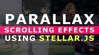 Parallax Scrolling Effects Using Strellar.js - Simpe jQuery Parallax Background Effects - Tutorial
