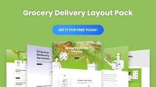 Get a FREE Grocery Delivery Layout Pack for Divi